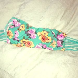 Small Floral Bikini Top